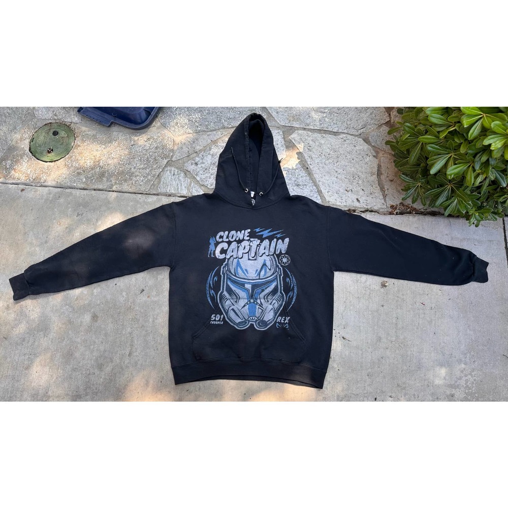 Star Wars: The Clone Wars Captain Head Shot Portrait Pull Over Hoodie for teens